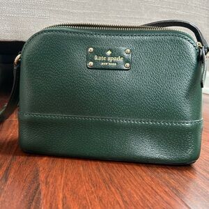 Kate Spade Green Leather Crossbody Bag NWOT